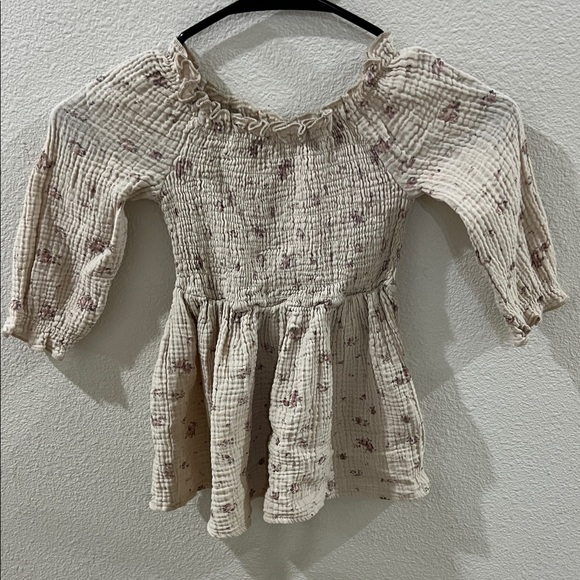 Floral Off-Shoulder Peasant Top - Picture 1 of 1
